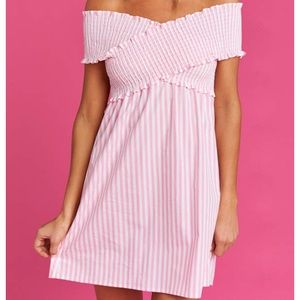 Mandy Smocked Dress - Skipper Stripe